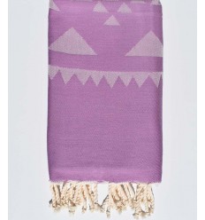 Serviette de plage mauve