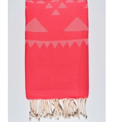 Serviette de plage rose