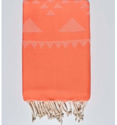 Salmon bohemian beach towel