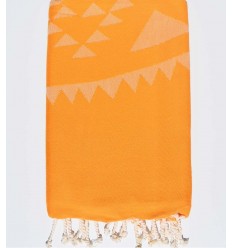 Yellow mustard Bohemian beach towel