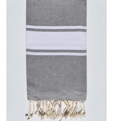 Fouta classique gris moyen