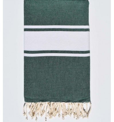 Fouta classique vert bouteille