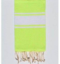 Neon green beach towel