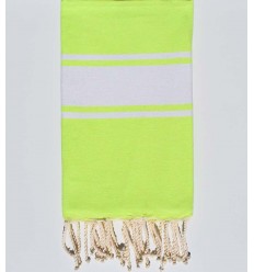 SERVIETTE de plage vert fluo