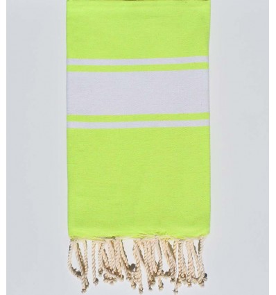 Neon green beach towel