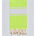 Neon green beach towel