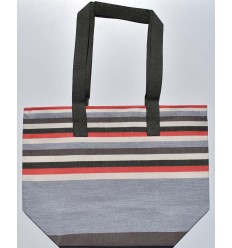 sac de plage 5 couleurs gris,rouge,blanc crémé,vert forêt et café 2