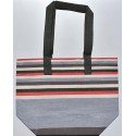 sac de plage 5 couleurs gris,rouge,blanc crémé,vert forêt et café