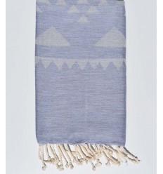 Grey Bohemian beach towel