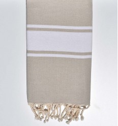 Fouta classique beige clair