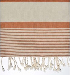 jeté moyenne alezan et beige 1.5m*2.5m