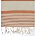 jeté moyenne alezan et beige 1.5m*2.5m