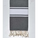 Fouta classique gris foncé