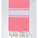 Fouta classique rose fluo