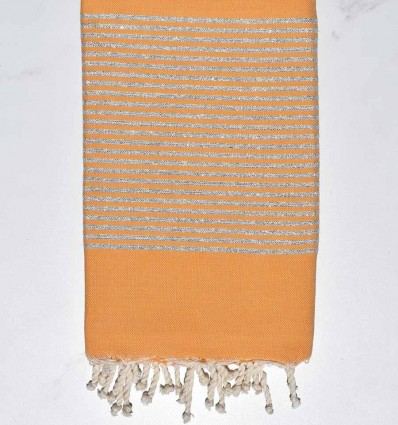 Fouta lurex giallo senape