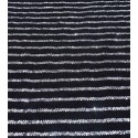 Jeté noir au fil lurex argenté