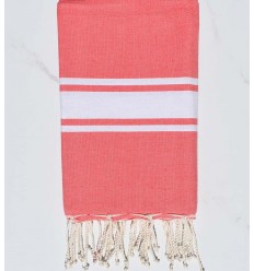 Fouta classique rose incarnat