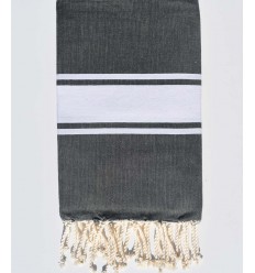 Fouta plate Vert-de-gris foncé