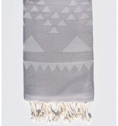 Fouta bohémian gris acier
