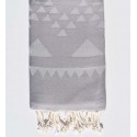 Fouta bohémian gris acier