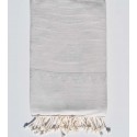 Fouta bohémian gris trés clair