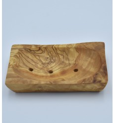 Olive wood soap dish