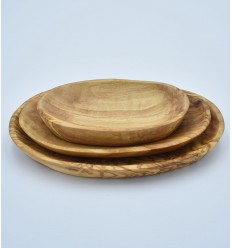 Olive Wood Oval Serving Dish Set of 3