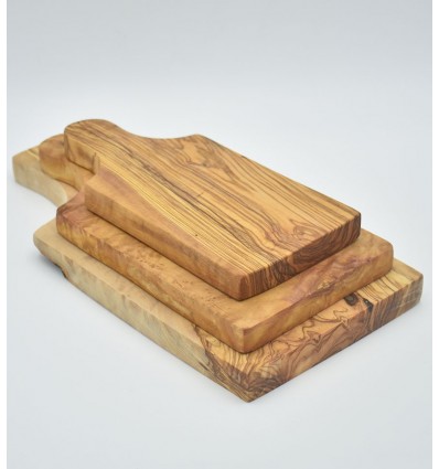 Série de 3 planches en bois d'olivier