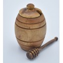 Pot à miel en bois d'olivier