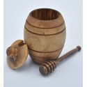 Pot à miel en bois d'olivier