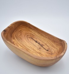 Olive wood oval salad bowl 30cm