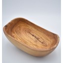 Saladier ovale en bois d'olivier 30cm