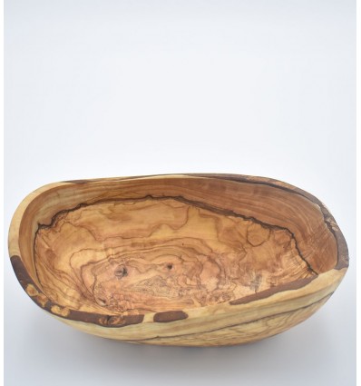 Olive wood oval salad bowl T20