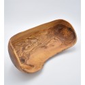 Saladier ovale en bois d'olivier 40cm