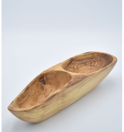 Olive wood appetizer dish