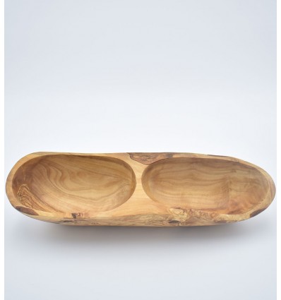 Plat apéritif en bois d'olivier