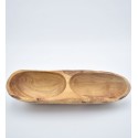 Plat apéritif en bois d'olivier