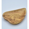 Ravier cœur en bois d'olivier