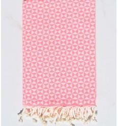 Fouta Papillon rose Fluo