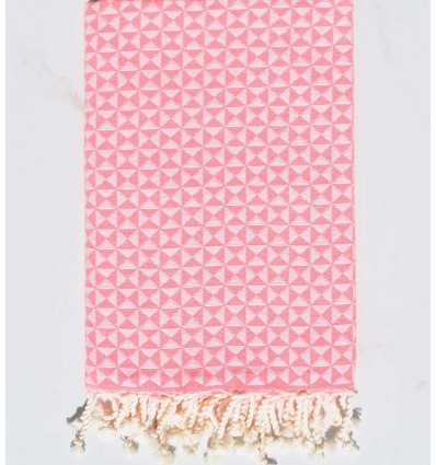 Fouta Papillon rose Fluo