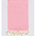 Fouta Papillon rose Fluo