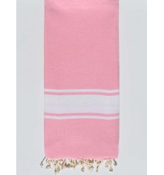 Grande fouta Plate rose clair