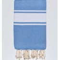 Fouta classique bleu roi clair