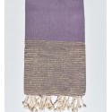 Fouta lurex couleur violet colombin