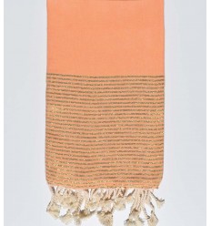 Beach towel light salmon pink