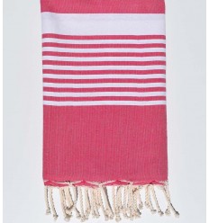 arthur pink beach towel with stripes
