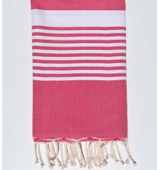  arthur pink beach towel with stripes