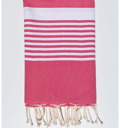  arthur pink beach towel with stripes