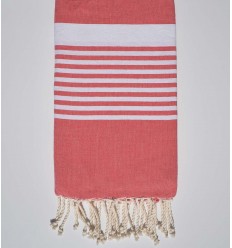 Fouta arthur incarnat foncé