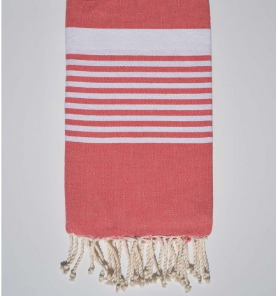 Fouta arthur incarnat foncé